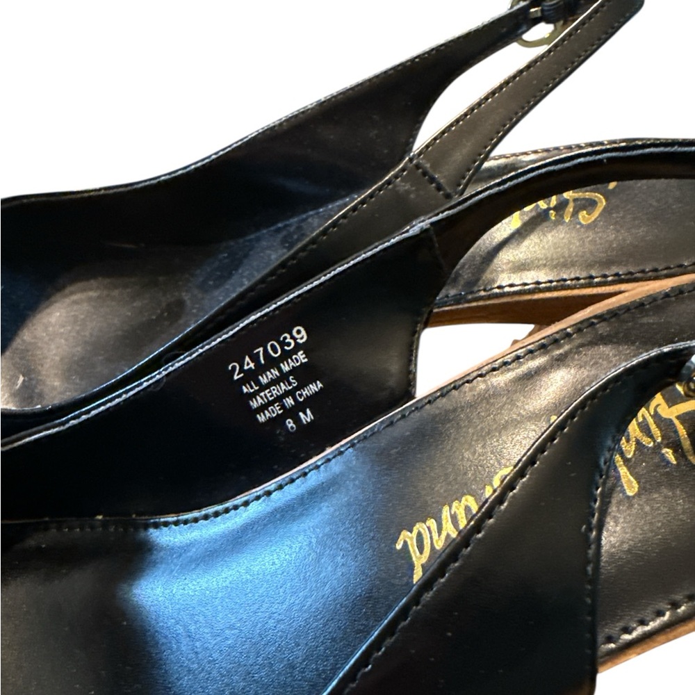 Slinky Brand Black and Tan Heels - Picture 4 of 5